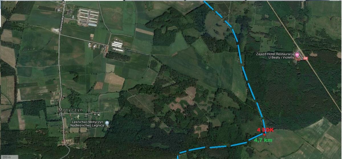 3 mapa DK  Motyczyn las